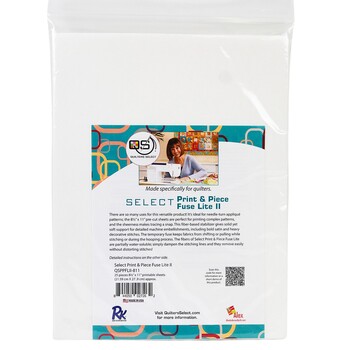 Quilters Select Print & Piece Fuse Lite 8-1/2in x 11in 25pk