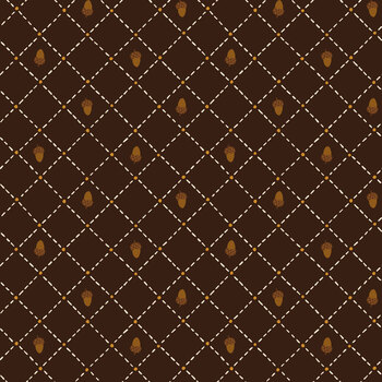 Acorn & Amber C19332-MOCHA Mocha Acorns by Sandy Gervais for Riley Blake Designs