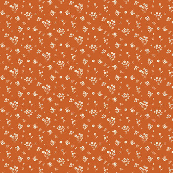 Acorn & Amber C19336-ORANGE Orange Cosmos by Sandy Gervais for Riley Blake Designs