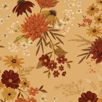 Acorn & Amber CD19330-LTAMBER Light Amber Main by Sandy Gervais for Riley Blake Designs