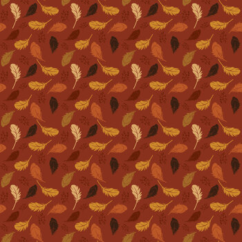 Acorn & Amber C19331-MAPLE Maple Feathers by Sandy Gervais for Riley Blake Designs