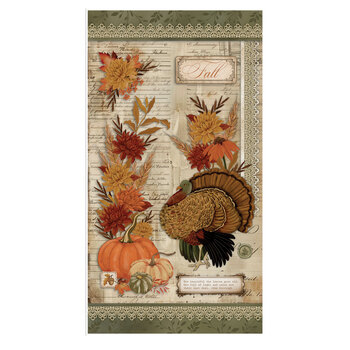 Acorn & Amber PD1338-PANEL Acorn & Amber Panel by Sandy Gervais for Riley Blake Designs