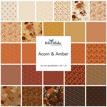 Acorn & Amber  Fat Quarter Bundle Sandy Gervais for Riley Blake Designs