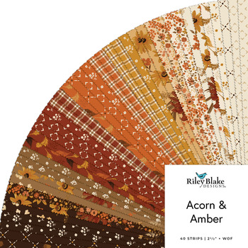 Acorn & Amber  2.5" Rolie Polie Sandy Gervais for Riley Blake Designs