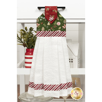  Hanging Towel Precut Kit - Holiday Spirit - Green