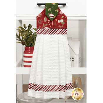  Hanging Towel Precut Kit - Holiday Spirit - Red