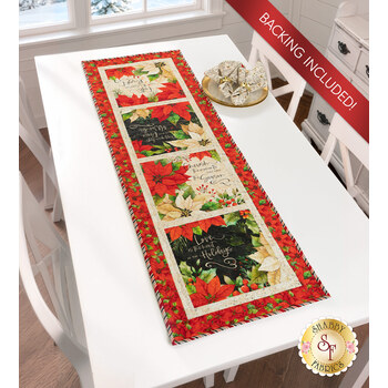  Reason for the Season Table Runner - Poinsettia Radiance
