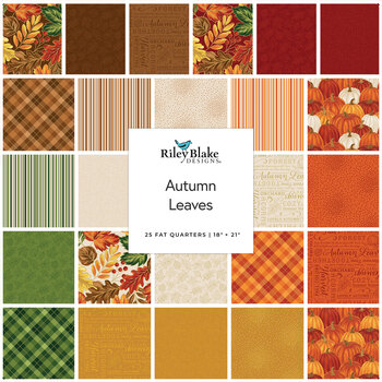 Autumn Leaves  Fat Quarter Bundle Jennifer Bosworth for Riley Blake Designs