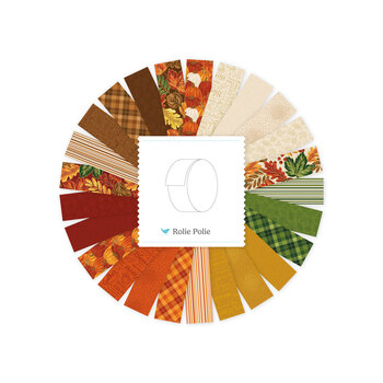 Autumn Leaves  2.5" Rolie Polie Jennifer Bosworth for Riley Blake Designs