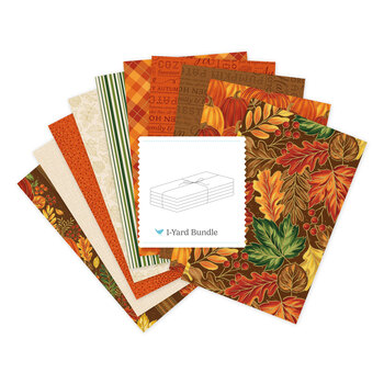Autumn Leaves  One Yard Bundle Brown Jennifer Bosworth for Riley Blake Designs
