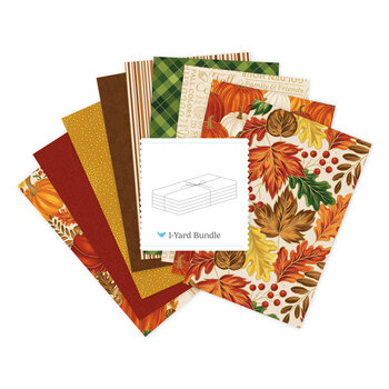 Autumn Leaves  One Yard Bundle Cream Jennifer Bosworth for Riley Blake Designs