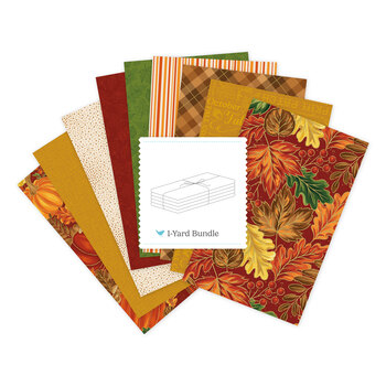 Autumn Leaves  One Yard Bundle Red Jennifer Bosworth for Riley Blake Designs