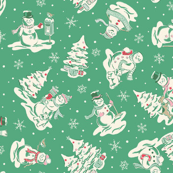 Make Merry C19591-ALPINE Alpine Snowmen by Cath Kidston for Riley Blake Designs