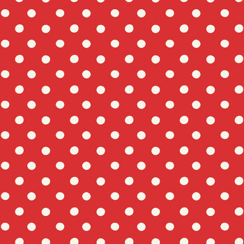 Make Merry C19599-RED Red Button Spots by Cath Kidston for Riley Blake Designs