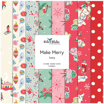 Make Merry  One Yard Bundle Ivory Cath Kidston for Riley Blake Designs