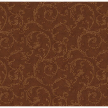 Hazelwood MAS11306-A Brown Soft Scroll by Maywood Studio