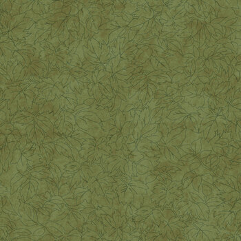Hazelwood MAS11305-G Green Leaf Toile by Maywood Studio