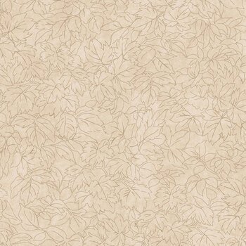 Hazelwood MAS11305-E Light Tan Leaf Toile by Maywood Studio