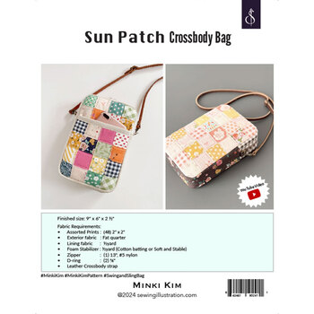 Sun Patch Crossbody Bag Pattern by Minki Kim