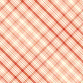 The Nutcracker Flannel F19513-CORAL Coral Plaid by My Mind's Eye for Riley Blake Designs