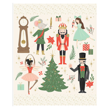 The Nutcracker Flannel FP19515-PANEL Panel by My Mind's Eye for Riley Blake Designs