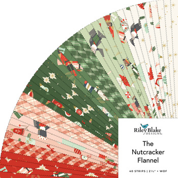 The Nutcracker Flannel  2.5" Rolie Polie My Mind's Eye for Riley Blake Designs
