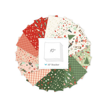 The Nutcracker Flannel  10" Stacker My Mind's Eye for Riley Blake Designs