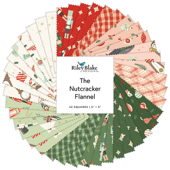 The Nutcracker Flannel  5" Stacker My Mind's Eye for Riley Blake Designs