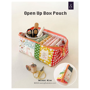 Open Up Box Pouch Pattern by Minki Kim