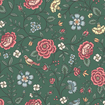 Persuasion C19523-GREEN Green Henrietta by Jane Austen's House for Riley Blake Designs