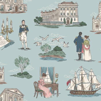 Persuasion C19520-BREEZE Breeze Bath by Jane Austen's House for Riley Blake Designs