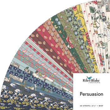 Persuasion  2.5" Rolie Polie Jane Austen's House for Riley Blake Designs