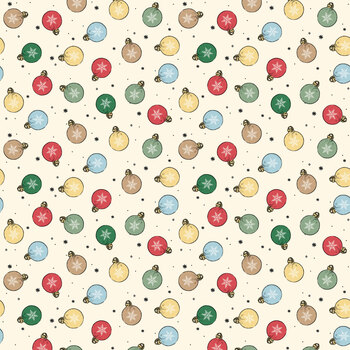 Winnie the Pooh Christmas C19573-CREAM Cream Ornaments by Echo Park Paper Co. for Riley Blake Designs