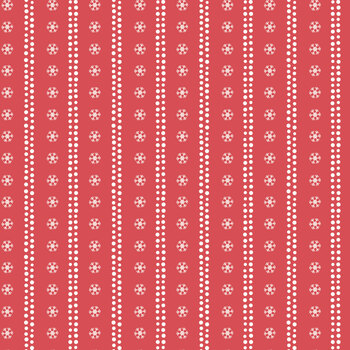 Winnie the Pooh Christmas C19574-RED Red Stripes by Echo Park Paper Co. for Riley Blake Designs