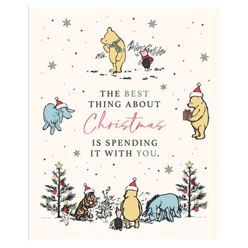 Winnie the Pooh Christmas P19577-PANEL Christmas With You Panel by Echo Park Paper Co. for Riley Blake Designs