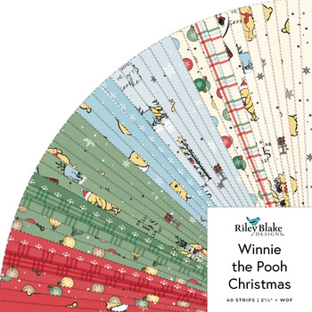 Winnie the Pooh Christmas  2.5" Rolie Polie Echo Park Paper Co. for Riley Blake Designs
