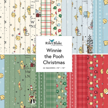 Winnie the Pooh Christmas  10" Stacker Echo Park Paper Co. for Riley Blake Designs
