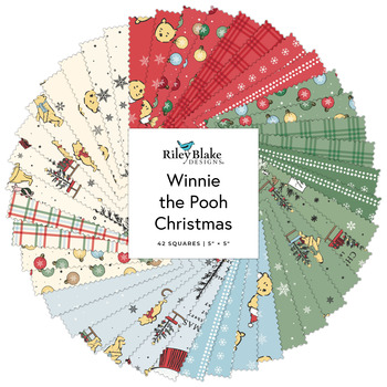 Winnie the Pooh Christmas  5" Stacker Echo Park Paper Co. for Riley Blake Designs