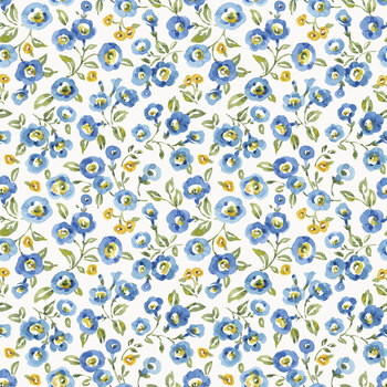 Morning Light C19492-WHITE White Floral by Lisa Audit for Riley Blake Designs
