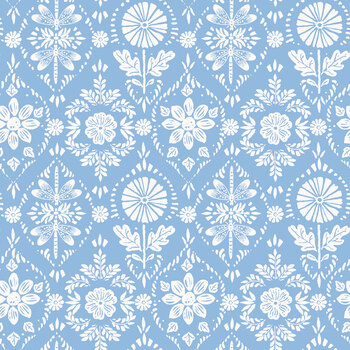 Morning Light C19491-BLUE Blue Thistle by Lisa Audit for Riley Blake Designs