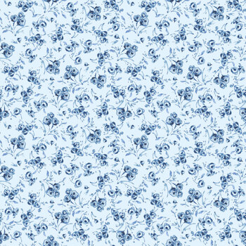 Morning Light C19494-BLUE Blue Ditsy by Lisa Audit for Riley Blake Designs