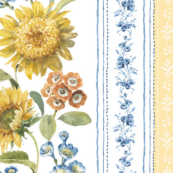 Morning Light CD19497-WHITE White Wallpaper by Lisa Audit for Riley Blake Designs