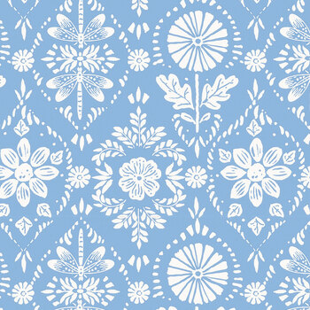 Morning Light 108" Wide WB19498-BLUE Blue Thistle by Lisa Audit for Riley Blake Designs