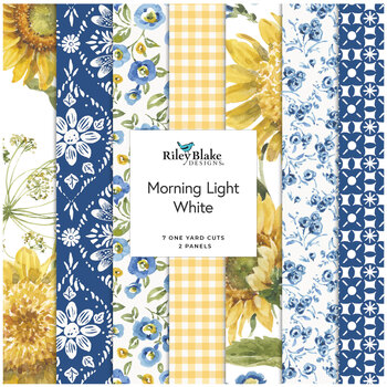 Morning Light  One Yard Bundle White Lisa Audit for Riley Blake Designs