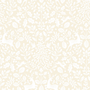 Tales of Yuletide C19232-CREAM Cream Harlington by Laura Ashley for Riley Blake Designs