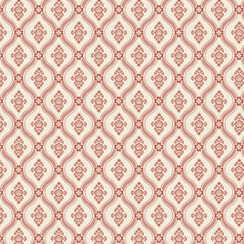 Tales of Yuletide C19233-CREAMRED Cream/Red Landford by Laura Ashley for Riley Blake Designs