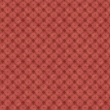 Tales of Yuletide C19236-RED Red Wickerwork by Laura Ashley for Riley Blake Designs