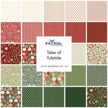 Tales of Yuletide  Fat Quarter Bundle by Laura Ashley for Riley Blake Designs