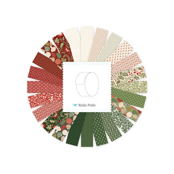 Tales of Yuletide  2.5" Rolie Polie by Laura Ashley for Riley Blake Designs