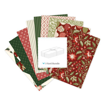 Tales of Yuletide  One Yard Bundle Red by Laura Ashley for Riley Blake Designs